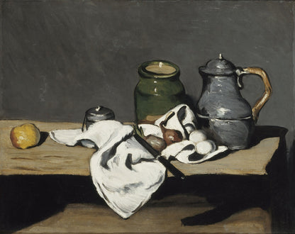 Still life with kettle by Paul C¨¦zanne