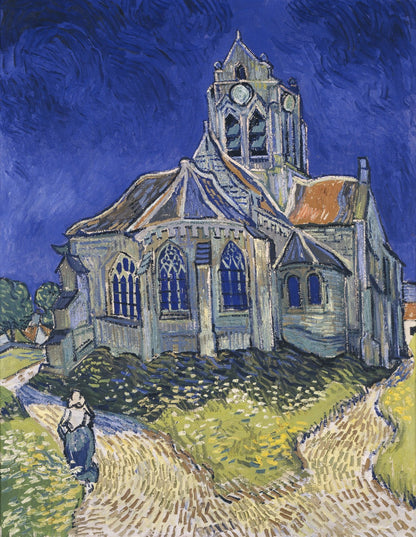 The Church in Auvers-sur-Oise, View from the Chevet by Vincent van Gogh