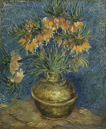 Imperial Fritillaries in a Copper Vase by Vincent van Gogh