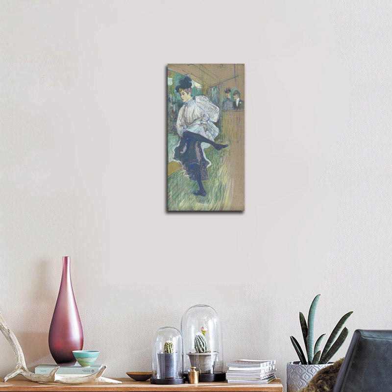 Jane Avril Dancing - by Henri de Toulouse-Lautrec