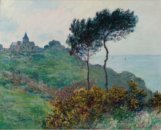 The Church at Varengeville, Grey Weather by Claude Monet