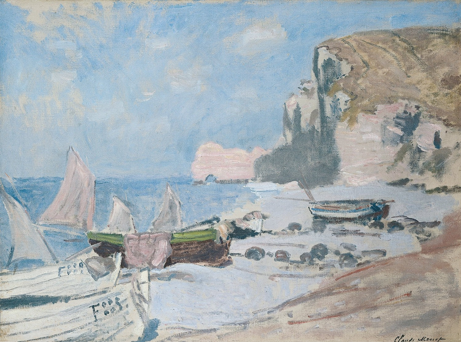 Etretat by Claude Monet