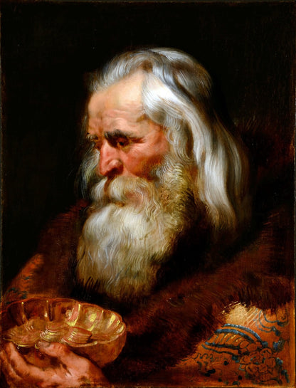 Head of the Eldest of the Three Kings by Peter Paul Rubens