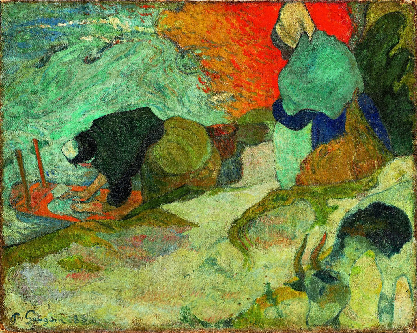 Laveuses ¨¤ Arles (Washerwomen in Arles) by Paul Gauguin