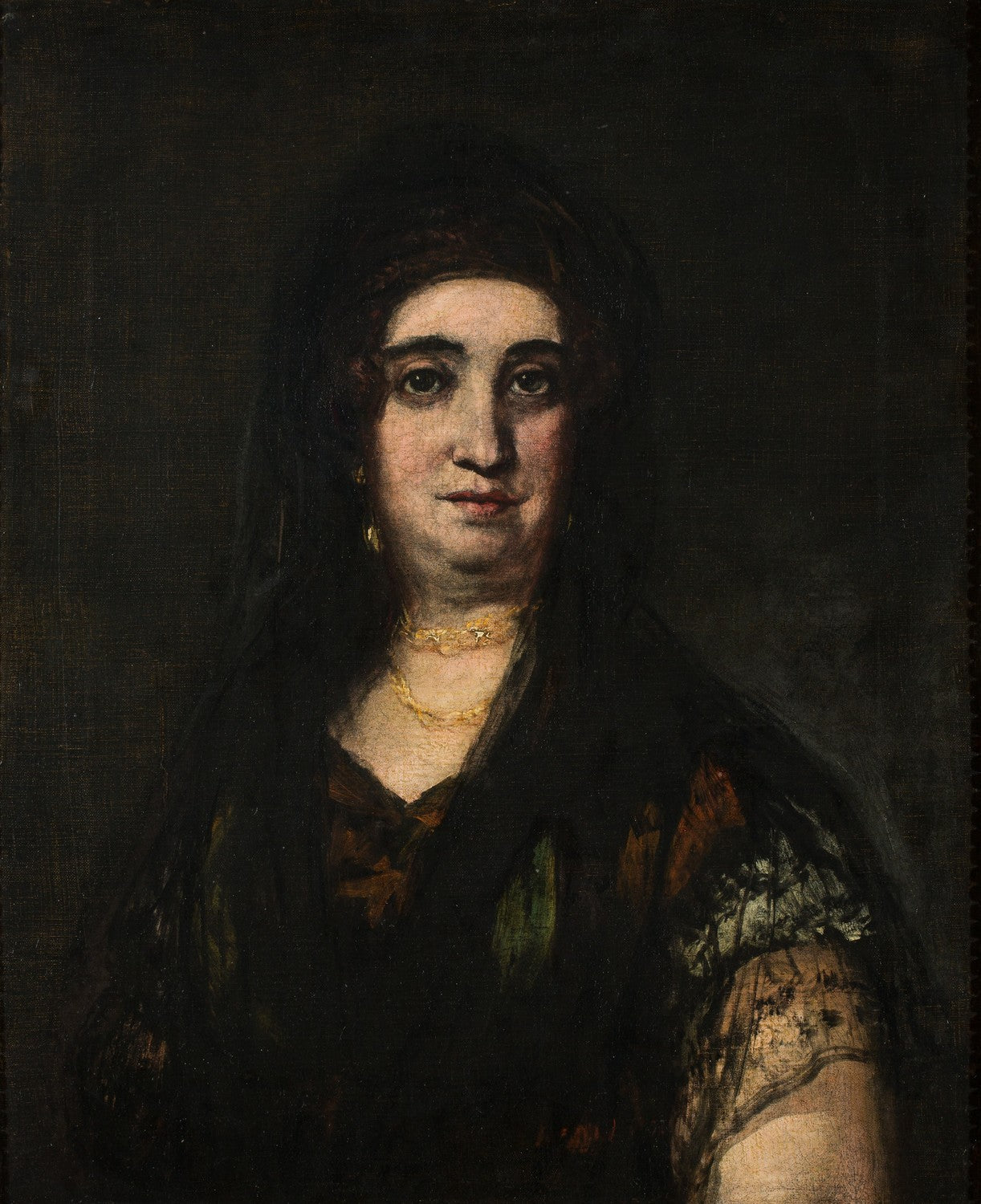 Lady with mantilla by Francisco Goya y Lucientes