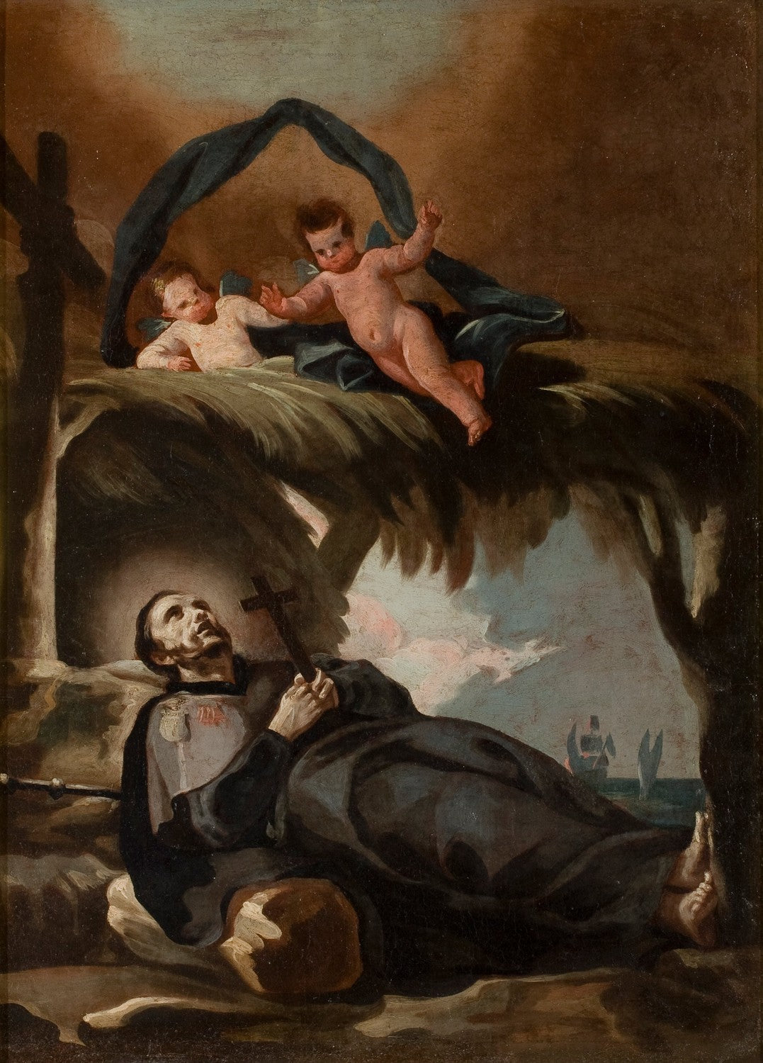 The Death of Saint Francis Xavier (La Muerte de San Francisco Javier) by Francisco Goya y Lucientes