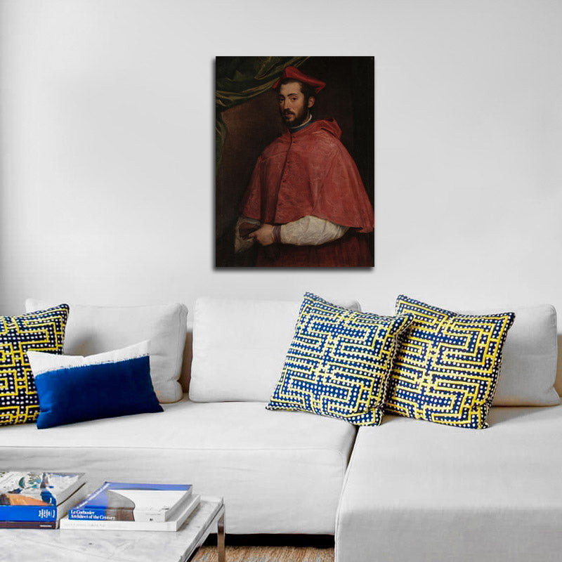 Portrait of Cardinal Alessandro Farnese - by Titian