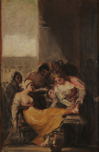 Saint Isabel of Portugal Healing the Wounds of a Sick Woman by Francisco Goya y Lucientes