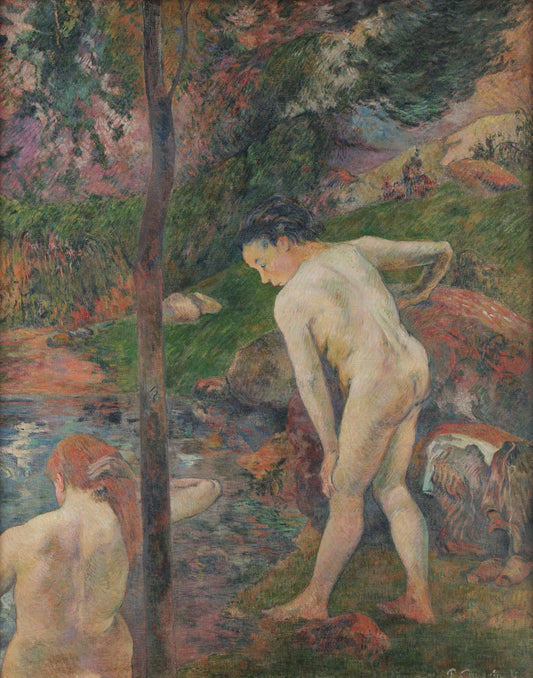 Bather in Brittany by Paul Gauguin