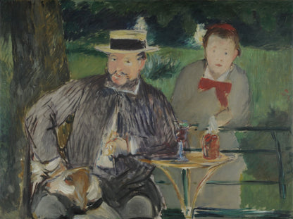 Portrait d'Ernest Hoschedé et sa fille Marthe by Édouard Manet