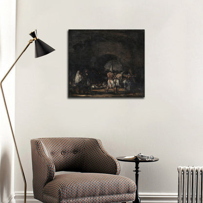 Scene with Flagellants - by Francisco Goya y Lucientes