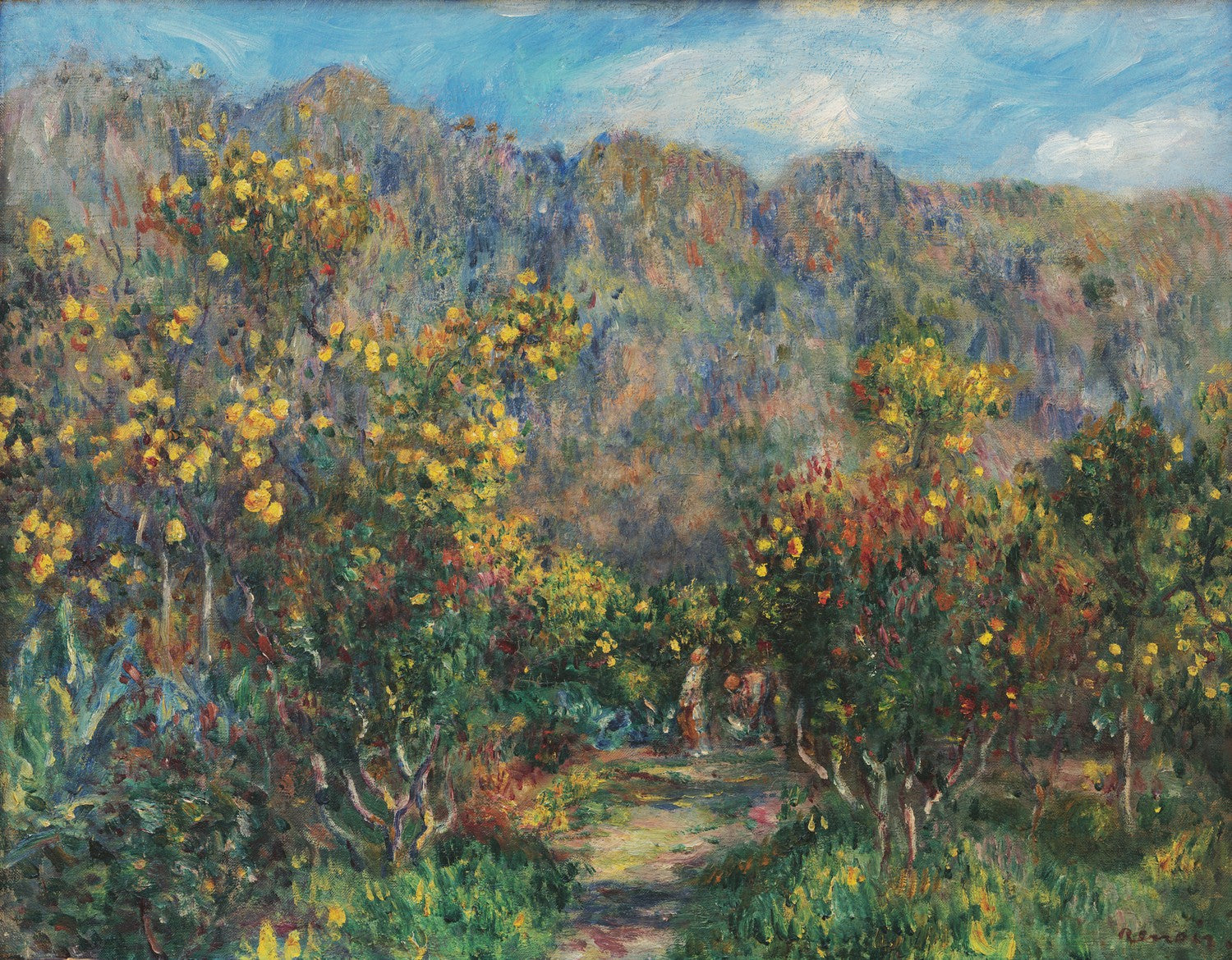 Paisaje con Mimosas by Pierre-Auguste Renoir