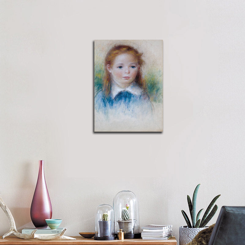 Retrato de una niña - by Pierre-Auguste Renoir