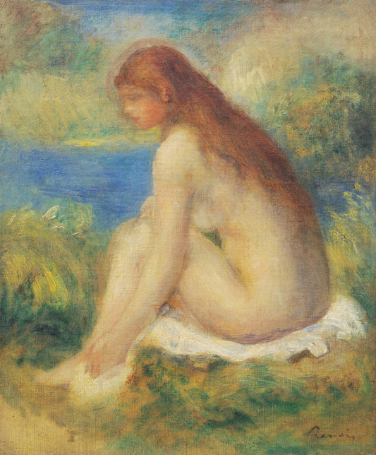 Nude Woman Sitting by Pierre-Auguste Renoir