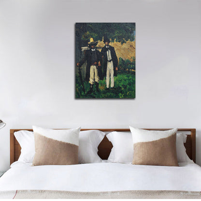 Marion y Valabregue salen a buscar un motivo para Pintar - by Paul Cézanne