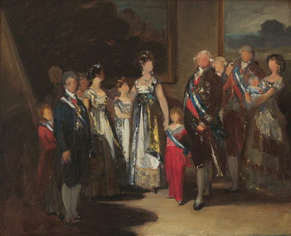 Boceto preparatorio para La familia de Carlos IV by Francisco Goya y Lucientes