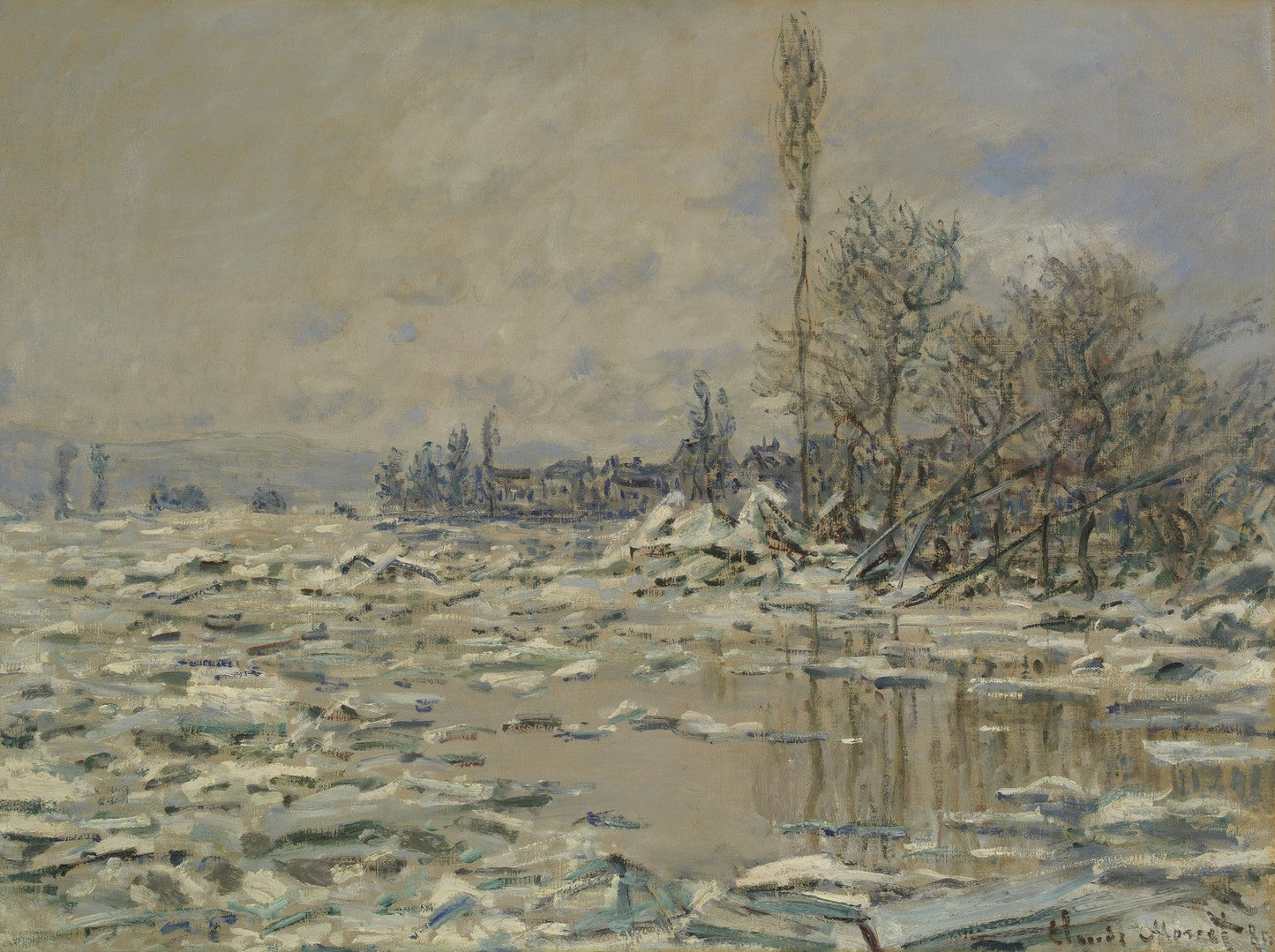 The Break-Up of the Ice by Claude Monet