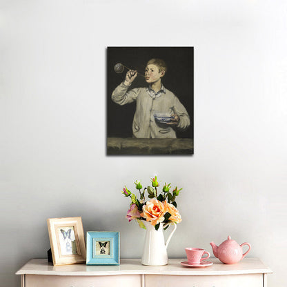 Boy Blowing Bubbles - by Édouard Manet