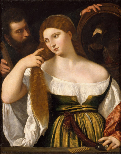 Girl Before the Mirror by Titian