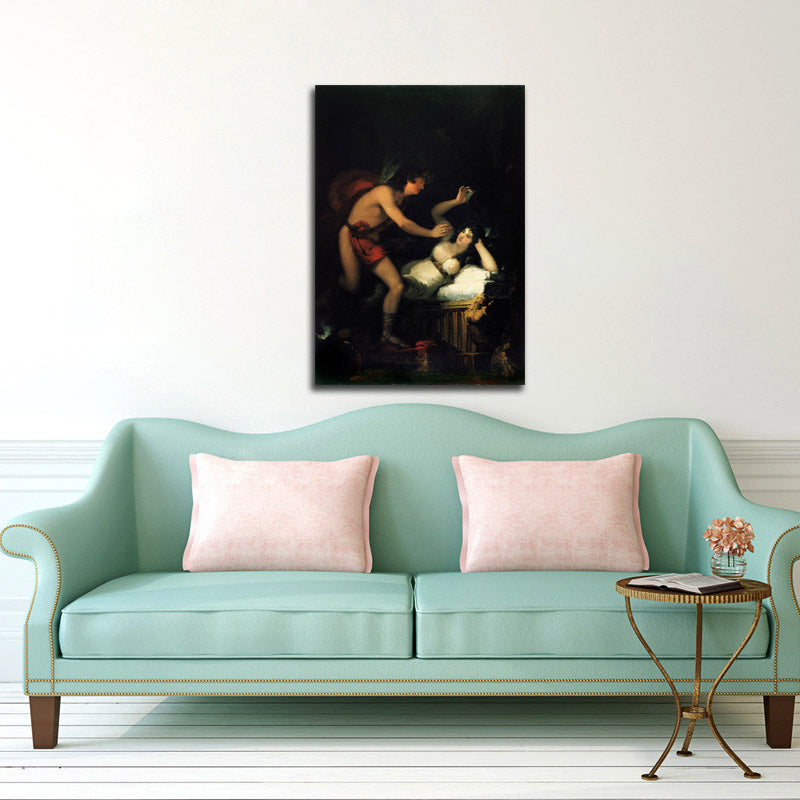 Allegory of Love, Cupid and Psyche (?) - by Francisco Goya y Lucientes