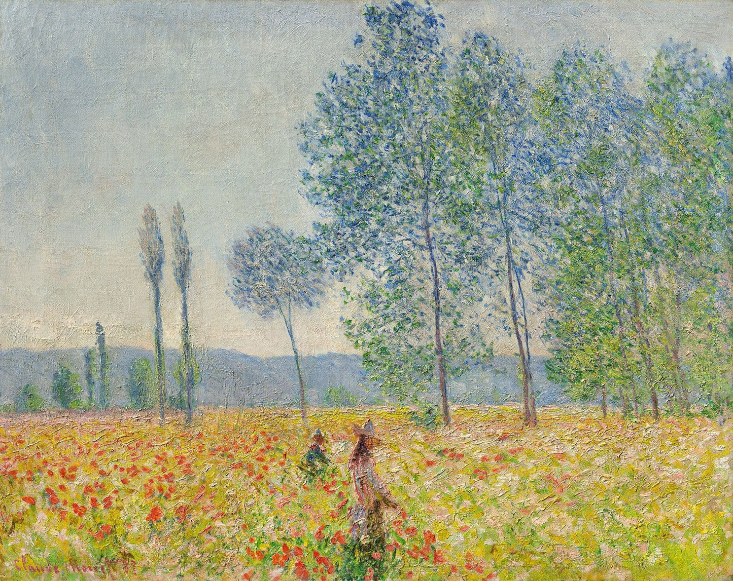 Under the Poplars by Claude Monet