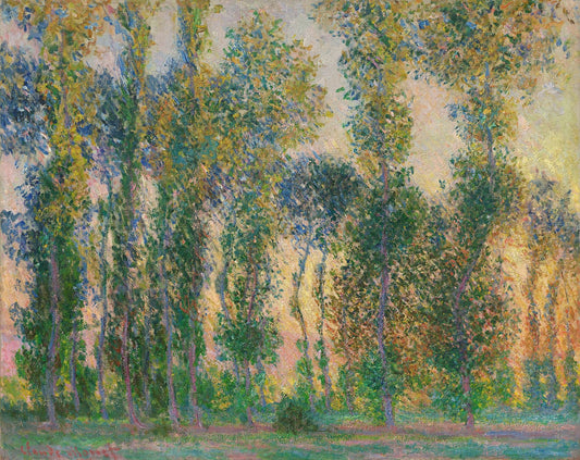 Poplars at Giverny by Claude Monet