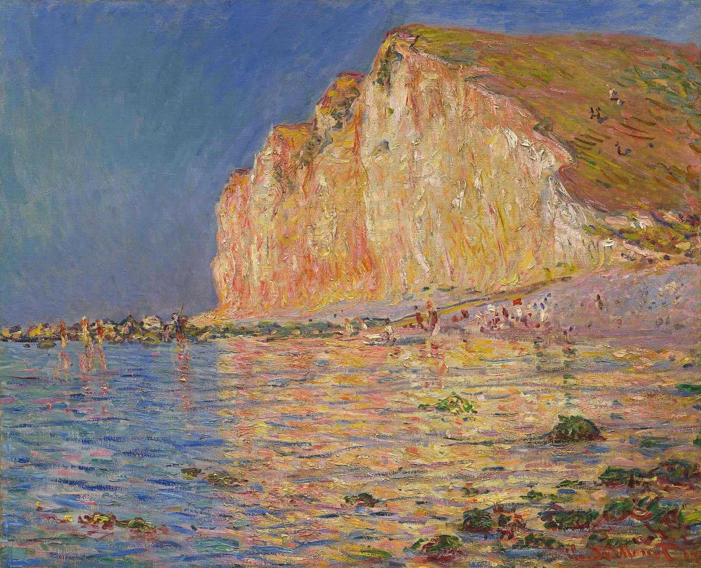 Low Tide at Les Petites-Dalles by Claude Monet