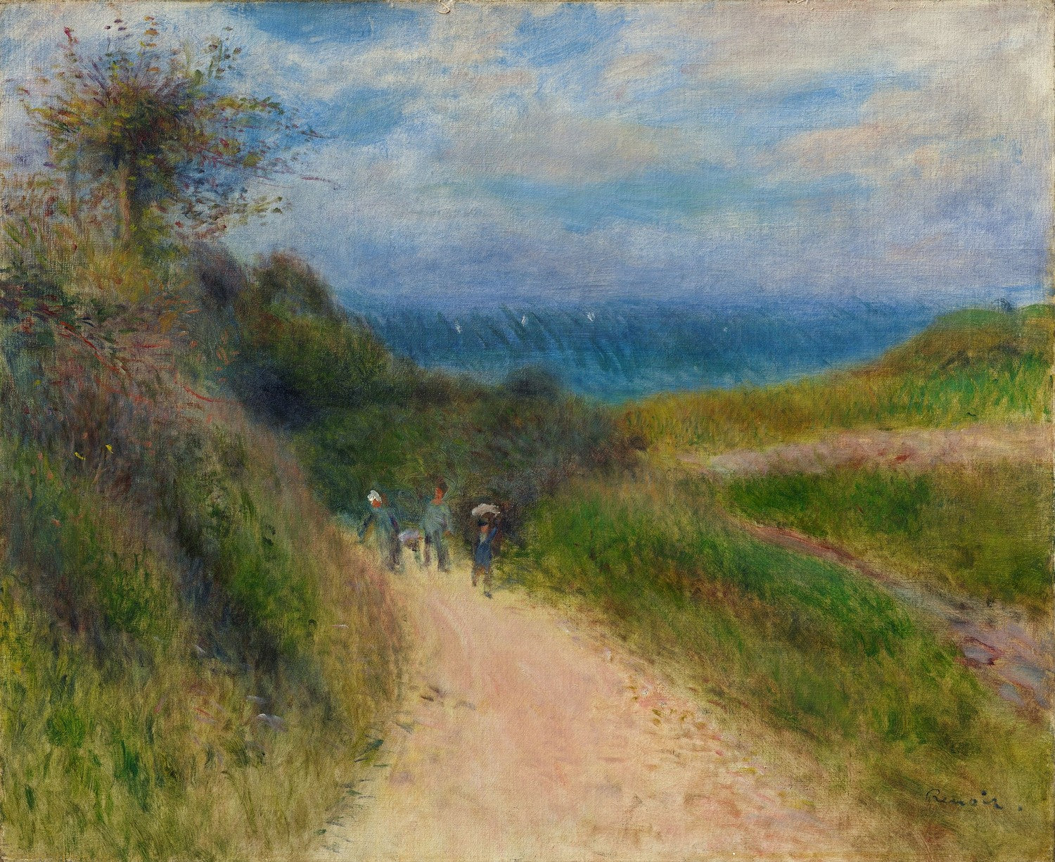 Road to Berneval by Pierre-Auguste Renoir