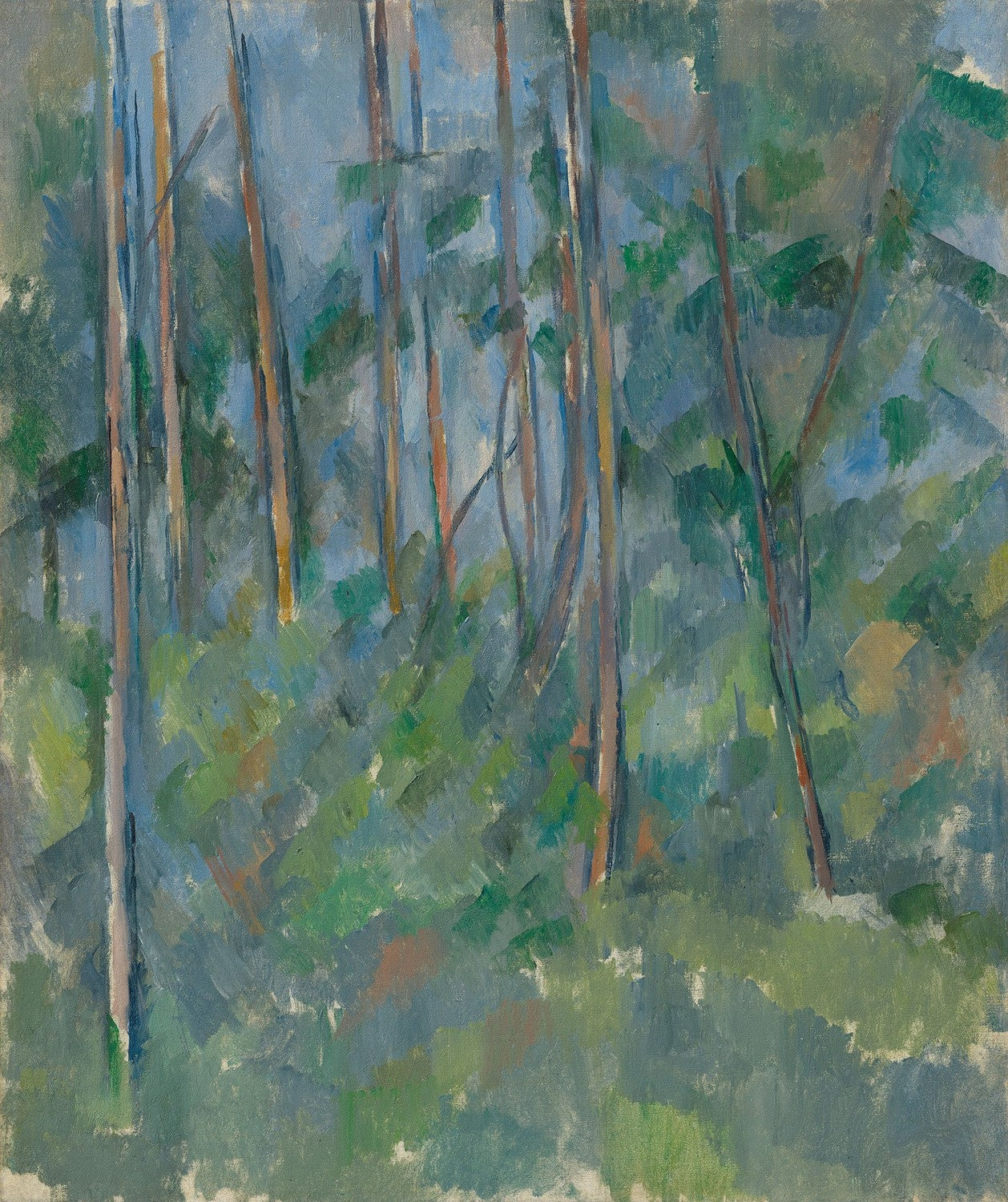 Forest Interior by Paul Cézanne