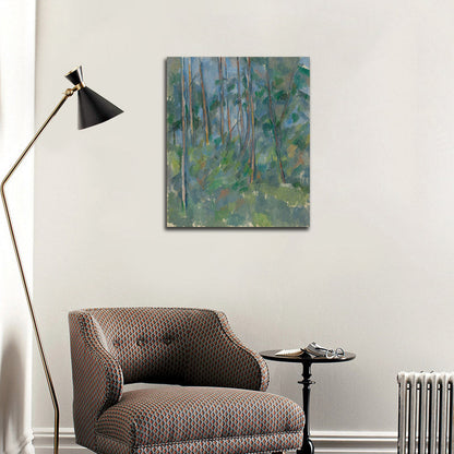 Forest Interior - by Paul Cézanne