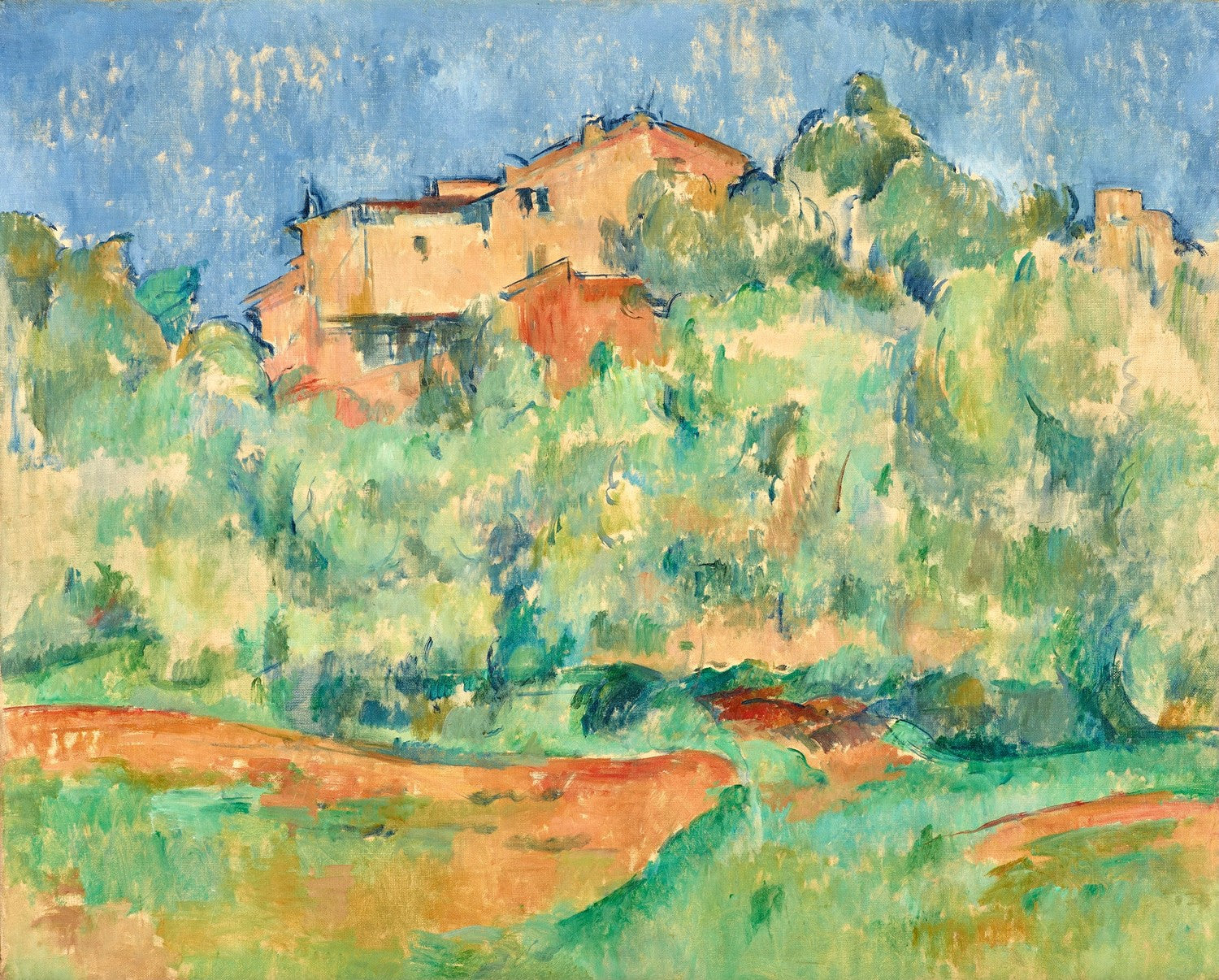 Maison de Bellevue et pigeonnier (House and Dovecote at Bellevue) by Paul Cézanne