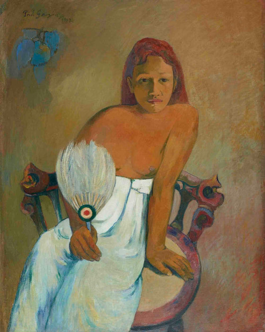 Jeune fille à l'éventail (The Girl with a Fan) by Paul Gauguin