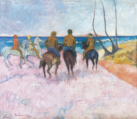 Cavaliers sur la plage (I) (Riders on the Beach (I)) by Paul Gauguin