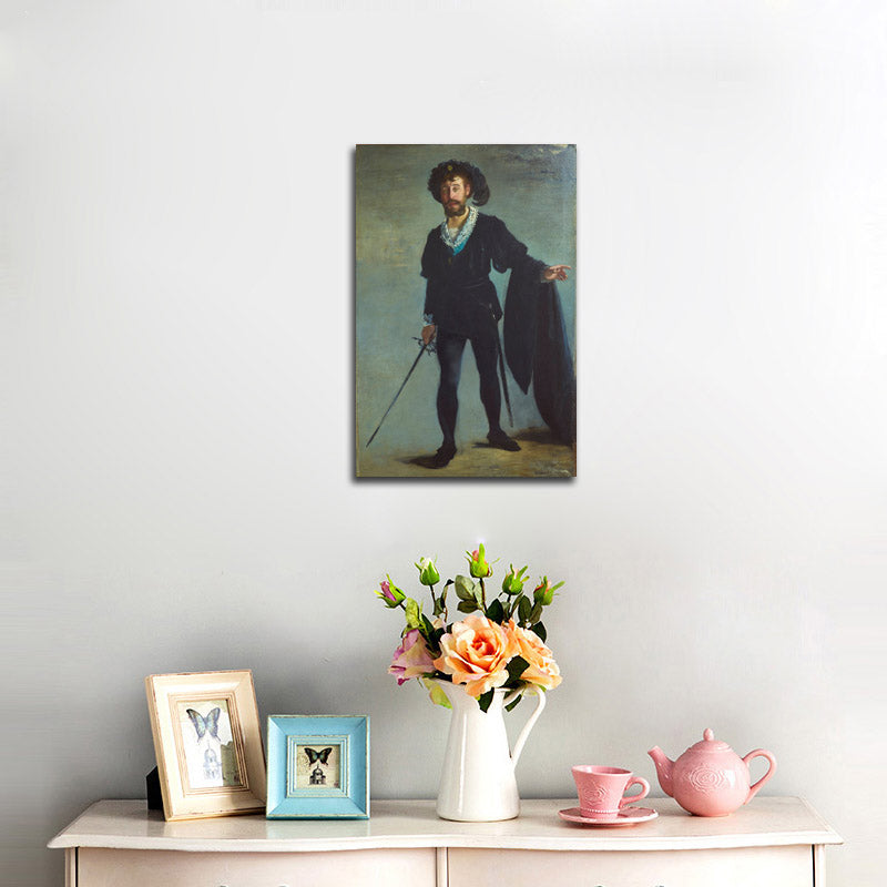 Portrait de Faure dans le rôle d'Hamlet - by Édouard Manet