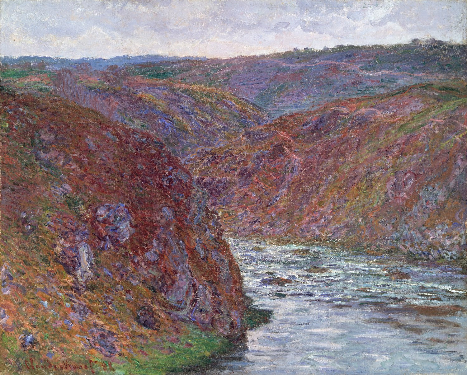 Valley of the Creuse (Gray Day) by Claude Monet