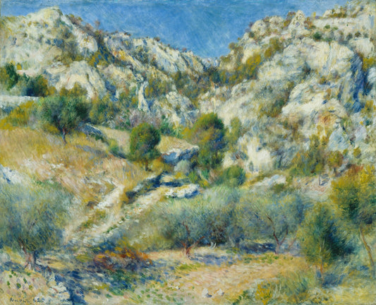 Rocky Crags at L'Estaque by Pierre-Auguste Renoir