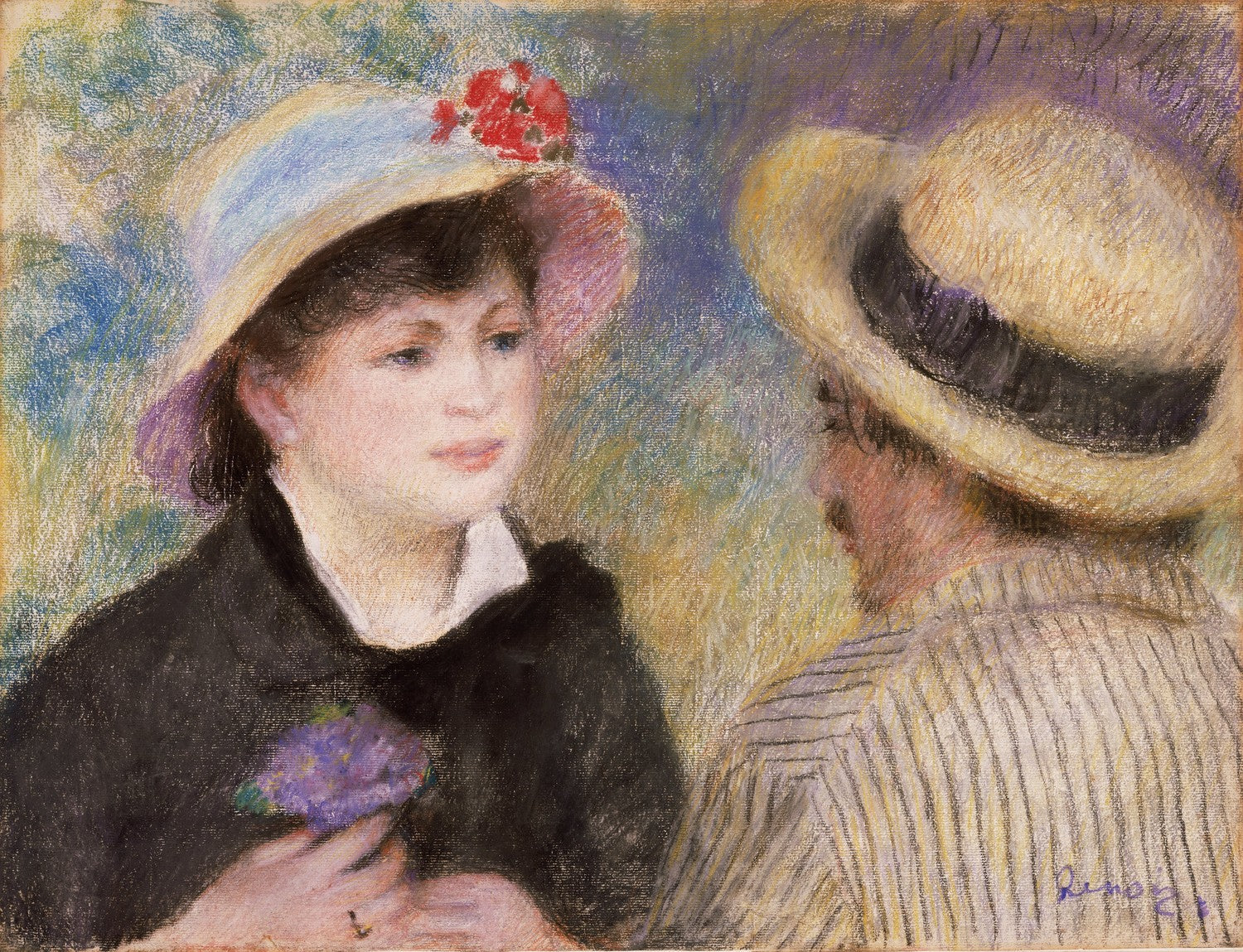 Boating Couple (said to be Aline Charigot and Renoir) by Pierre-Auguste Renoir