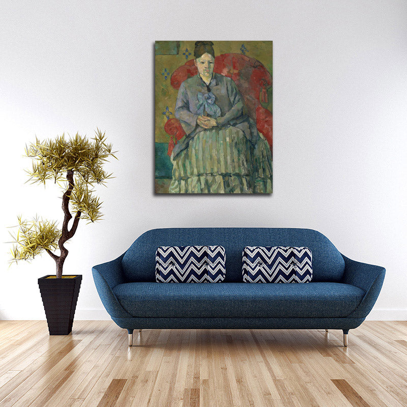 Madame Cézanne in a Red Armchair - by Paul Cézanne