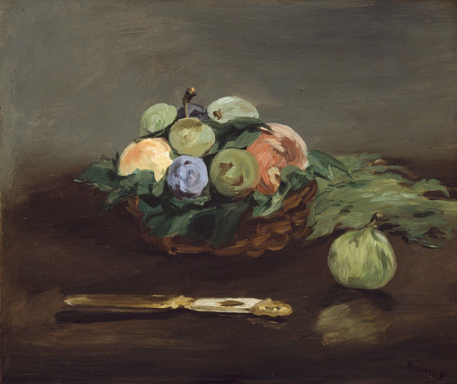 Basket of Fruit by Édouard Manet