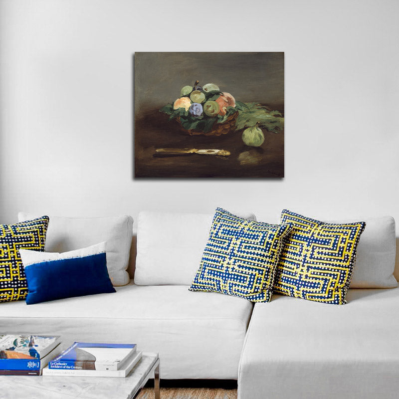 Basket of Fruit - by Édouard Manet