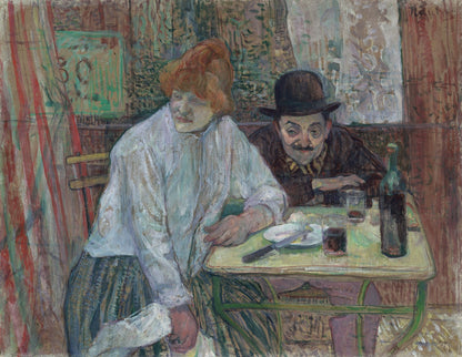 At the Café La Mie by Henri de Toulouse-Lautrec