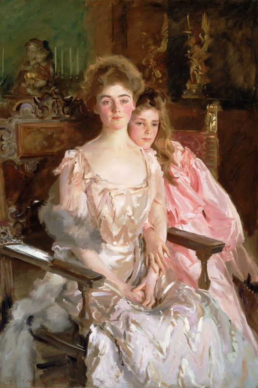 Mrs. Fiske Warren (Gretchen Osgood) and Her Daughter Rachel by John Singer Sargent