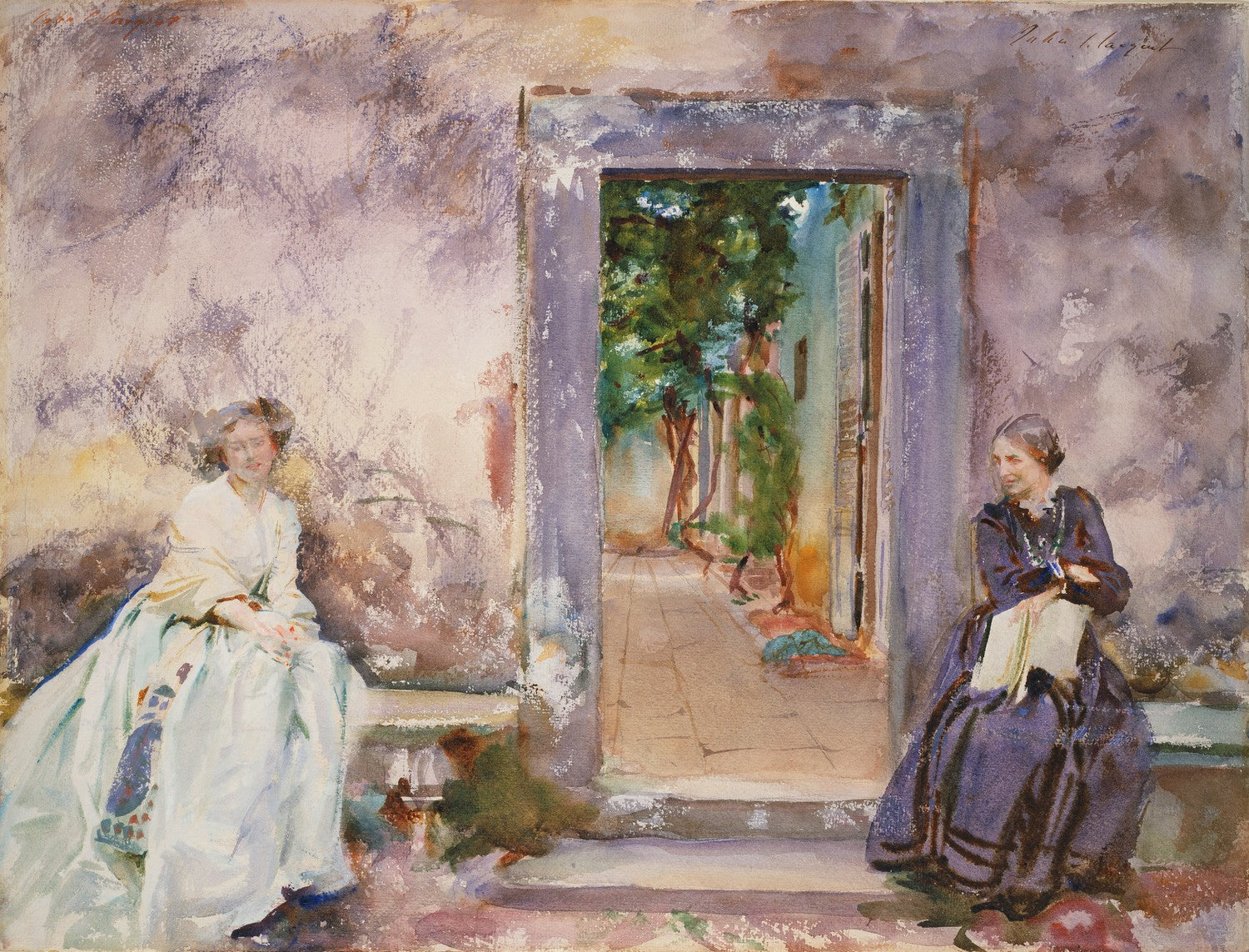 The Garden Wall by John Singer Sargent