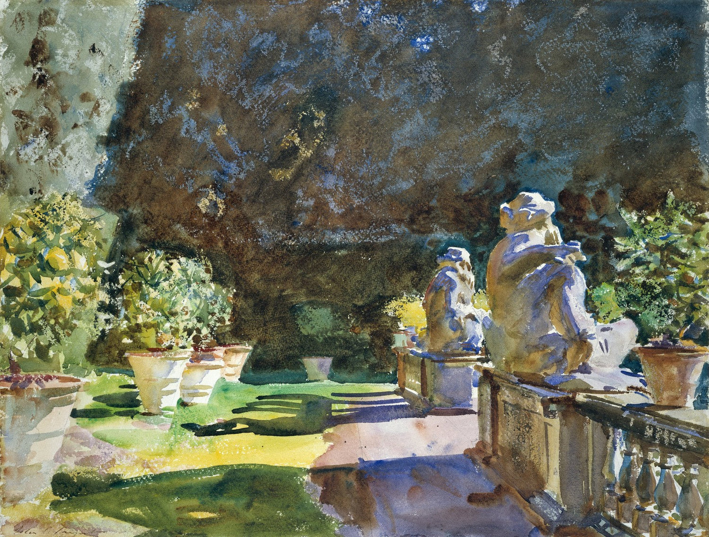 Villa di Marlia, Lucca by John Singer Sargent