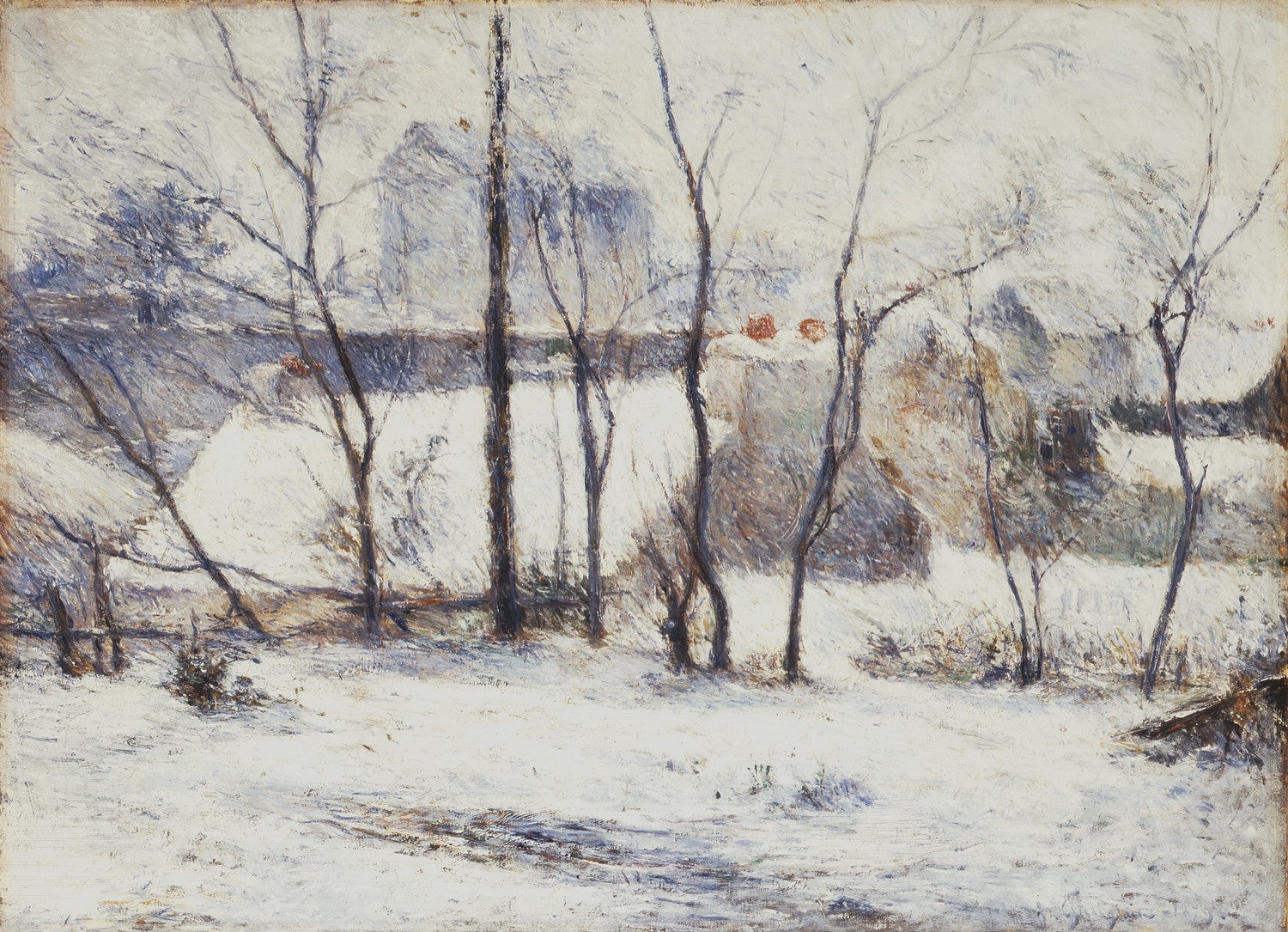 Garden under Snow by Paul Gauguin