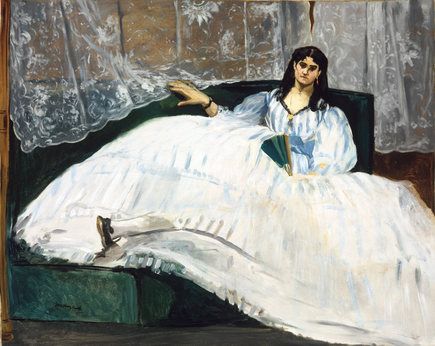 Lady with a Fan by Édouard Manet