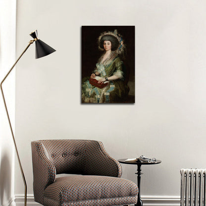 The Wife of Ceán Bermúdez - by Francisco Goya y Lucientes