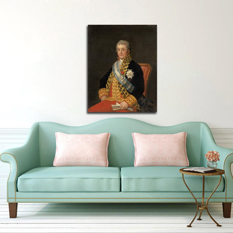 Portrait of José Antonio Marqués de Caballero - by Francisco Goya y Lucientes