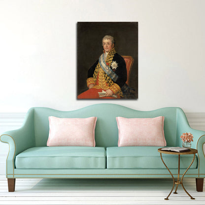 Portrait of José Antonio Marqués de Caballero - by Francisco Goya y Lucientes