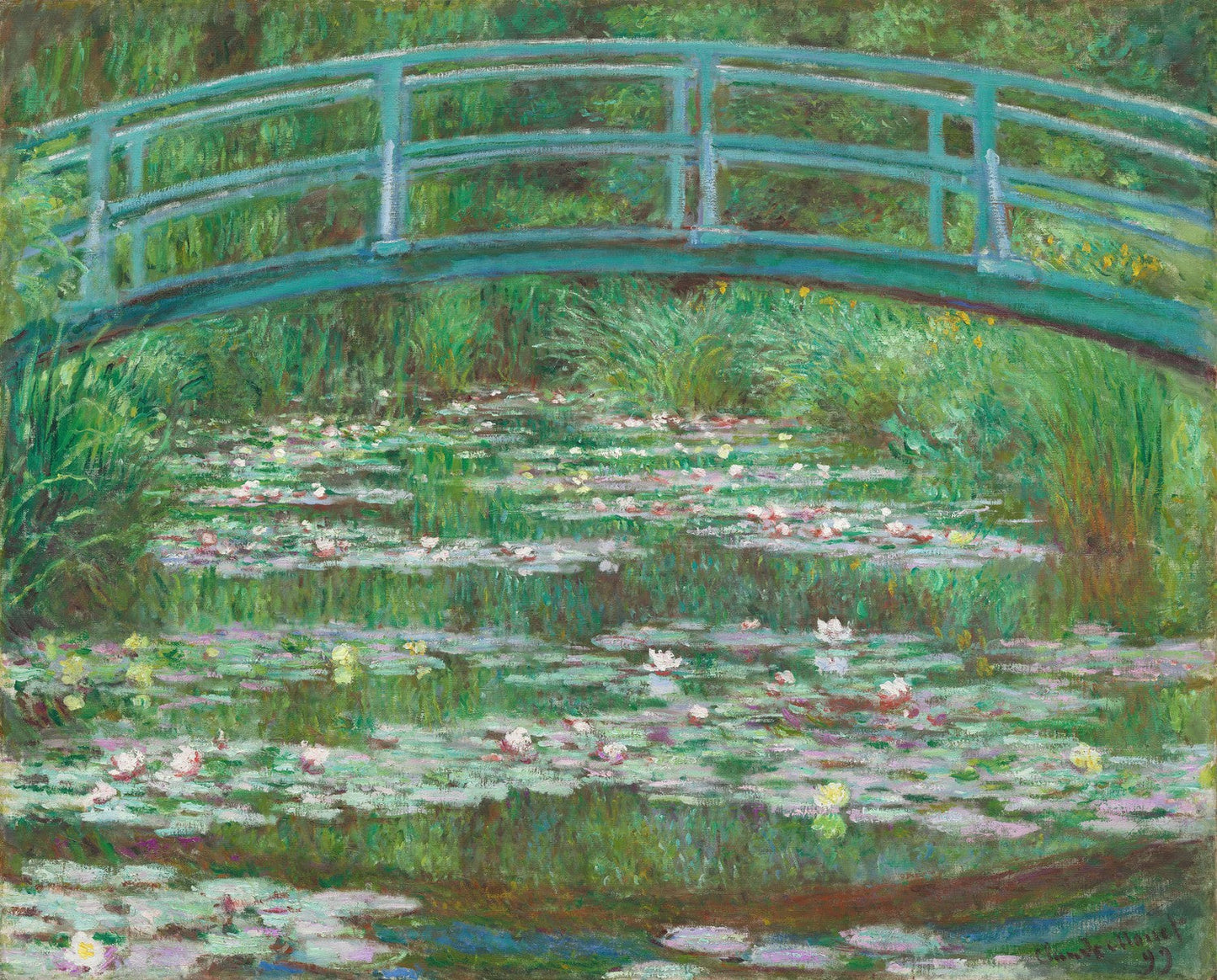 The Japanese Footbridge by Claude Monet